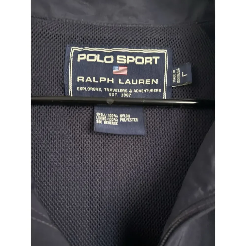 Vintage Y2K Polo Sport Ralph Lauren Technical Windbreaker Jacket L